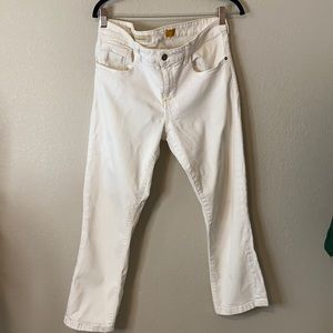 Anthro Pilcro White Stet Ankle Jeans
